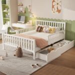 Kid's white bed
