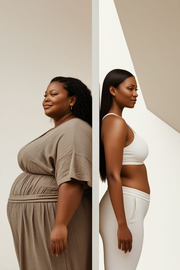 African Girl loose weight