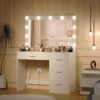 whitish cream dressing table