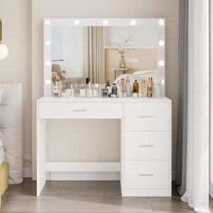 white dressing table