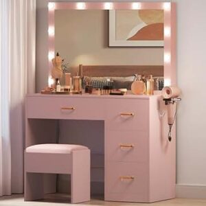 Pink dressing table